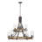 9-Light Dimmable Tiered Chandelier