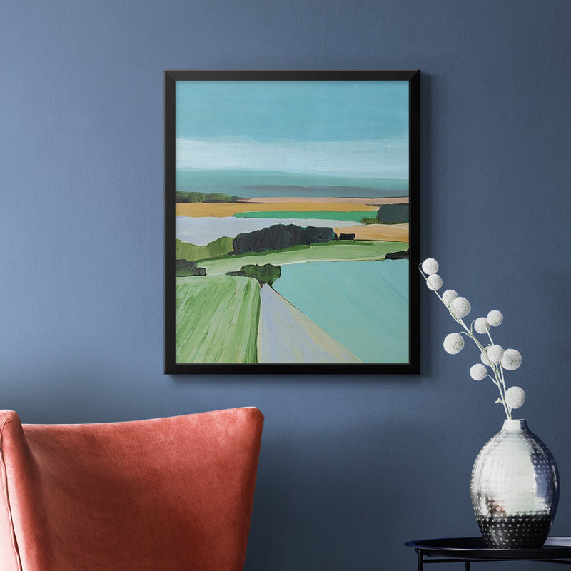 Toile encadrée de qualité campagne brillante de couleur vive III - prête à être accrochée, H 20 po x l 16 po, Noir