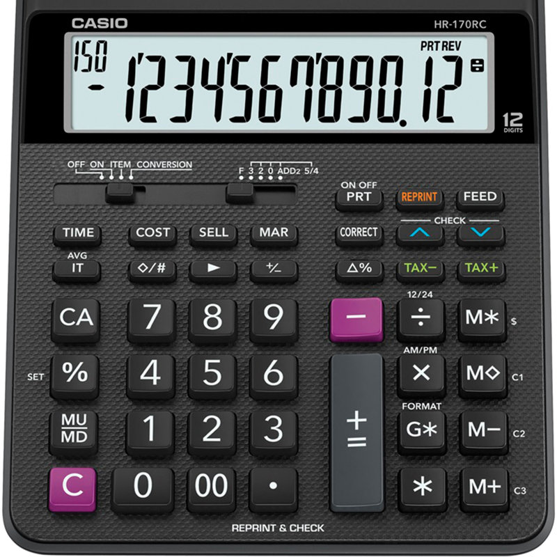 Mini calculateur d’impression sur le bureau