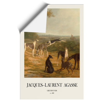 Nine Greyhounds Print by Jacques Laurent Agasse - Frameless Print