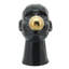 Figurine décorative moderne en grès noir et céramique avec accent doré - Figurine décorative 12 po-1784923332