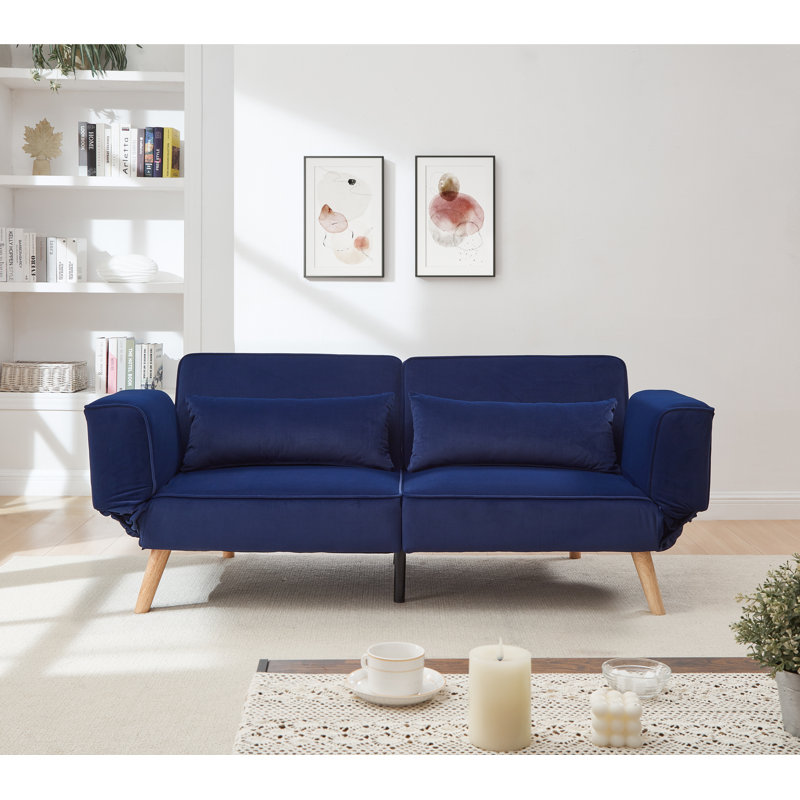 Canapé-lit 72,8 po, Bleu