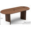 Table à collation moderne de style Mid-Century - noyer, espace compact avec texture noyer pour espaces restreints, style