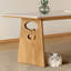 Table en bois massif et pierre frittée-1156456947