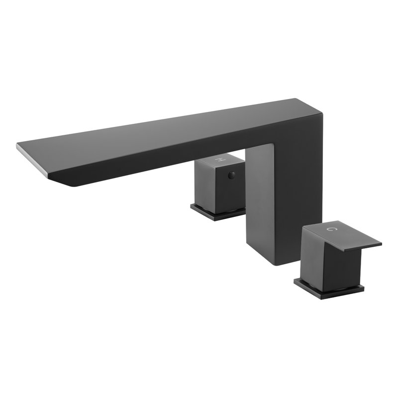 Roman Tub Faucet Bath Tubs Faucets Set with 2 Handles Matte Black