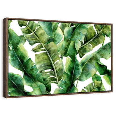 Feuilles de bananier abstraites