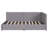 Linen Fabric Upholstered Twin Bed With 2 Storage Drawers, No Box Spring, Gray Size-1440728529