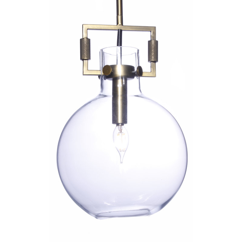 Luminaire sphère suspendu 1 lumières simple Nerstrand, Or
