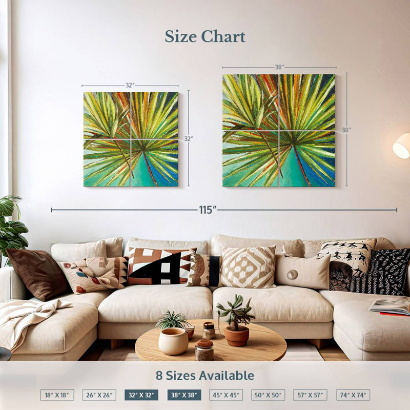 Harnek New Palmera I, H 32 po x l 32 po