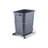TRINITY PRO EcoStorage 25 Gal. Chrome Steel Wire in Cabinet Sliding Trash Can