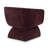 Zeno Chenille Lounge Chair in Mello Plum