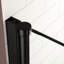 Porte de douche réglable, pivotant noir mat, verre trempé, installation facile, finition peu encombrante, balançoire réversible imperméable