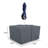 Outdoor Square Dining Table & Chair Set Cover with Umbrella Hole, Heavy Duty Multipurpose Waterproof Outdoor Furniture Cover-282971601-282971592