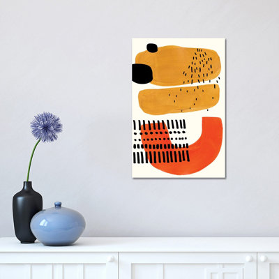 Mid Century Smile by EnShape - Wrapped Canvas Print