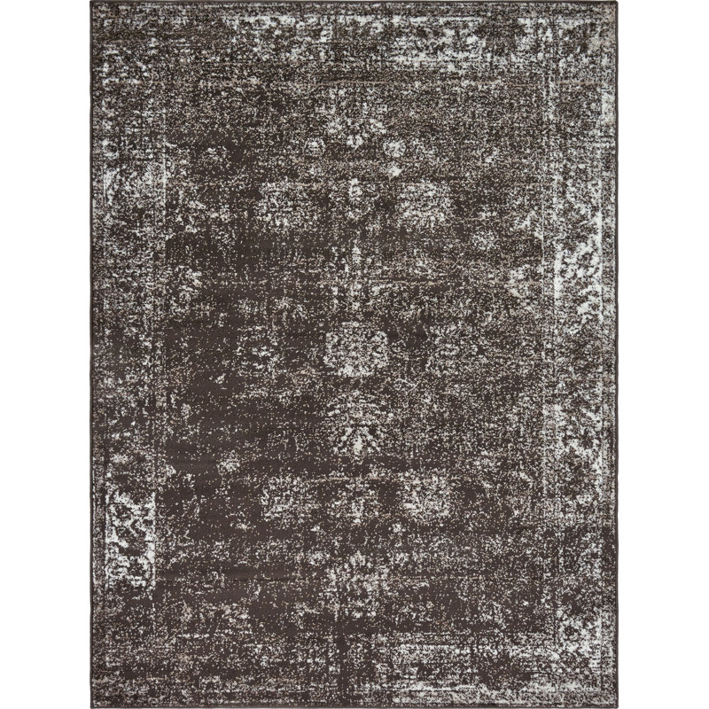 Brandt Floral Indoor Rug, Rectangle 7'10" x 11', No