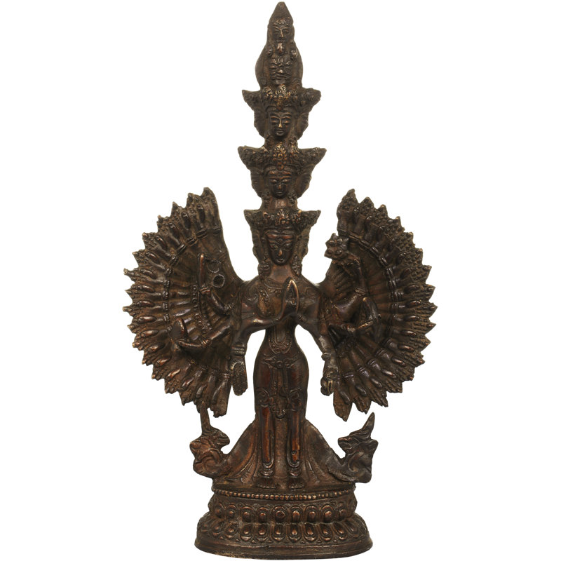Figurine La souffrance du dieu Avaloiteshvara, Brun
