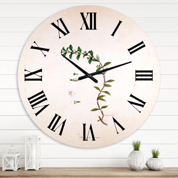 Bless international Vintage London Plants II - Farmhouse wall clock ...