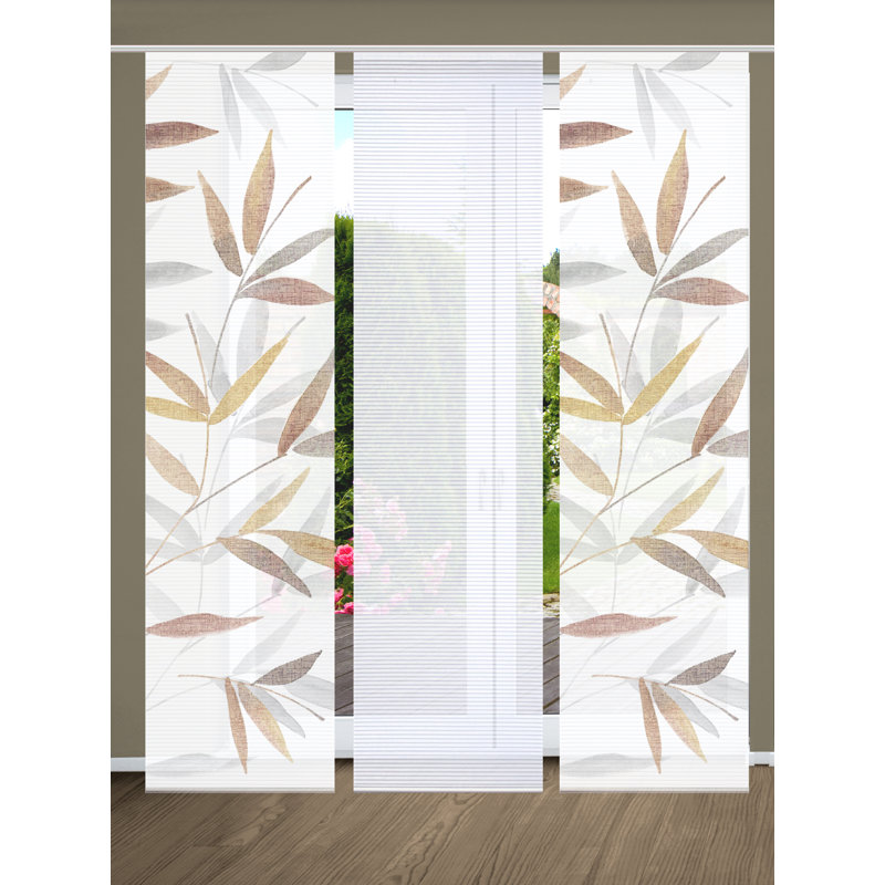 Semi Sheer Sliding Panel, Multicoloured