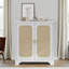 Buffet en rotin pour salon, console standard en rotin