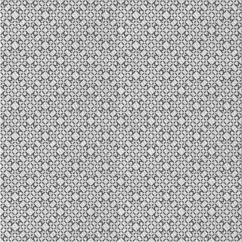 Tapis brun/gris à motifs, Carré 3 pi