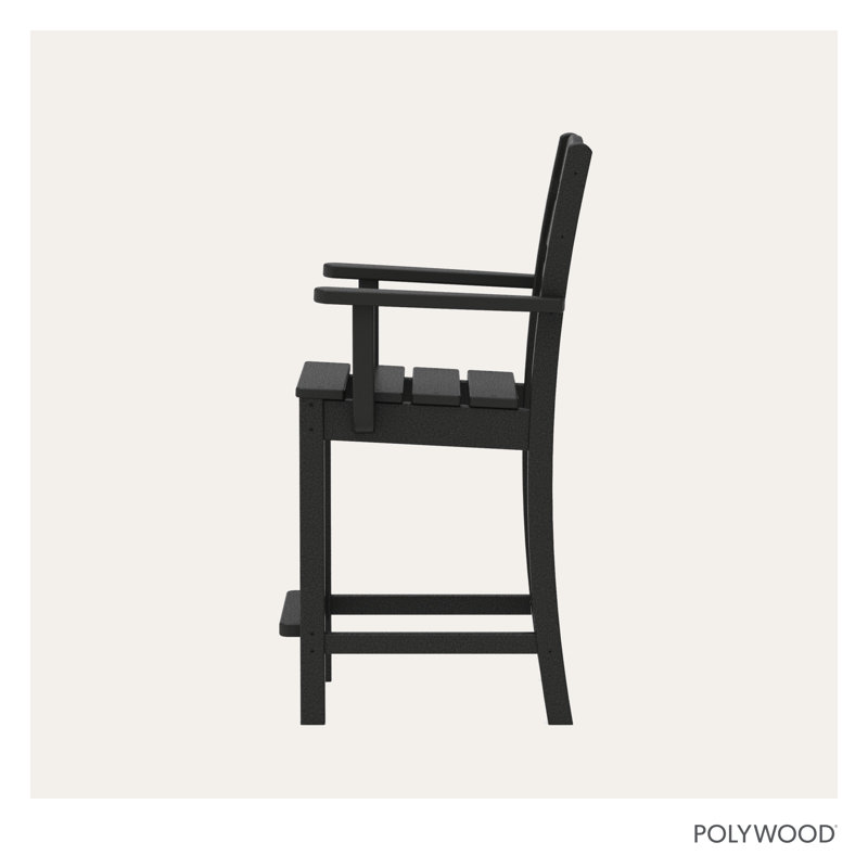 Fauteuil de comptoir Lakeside, Noir