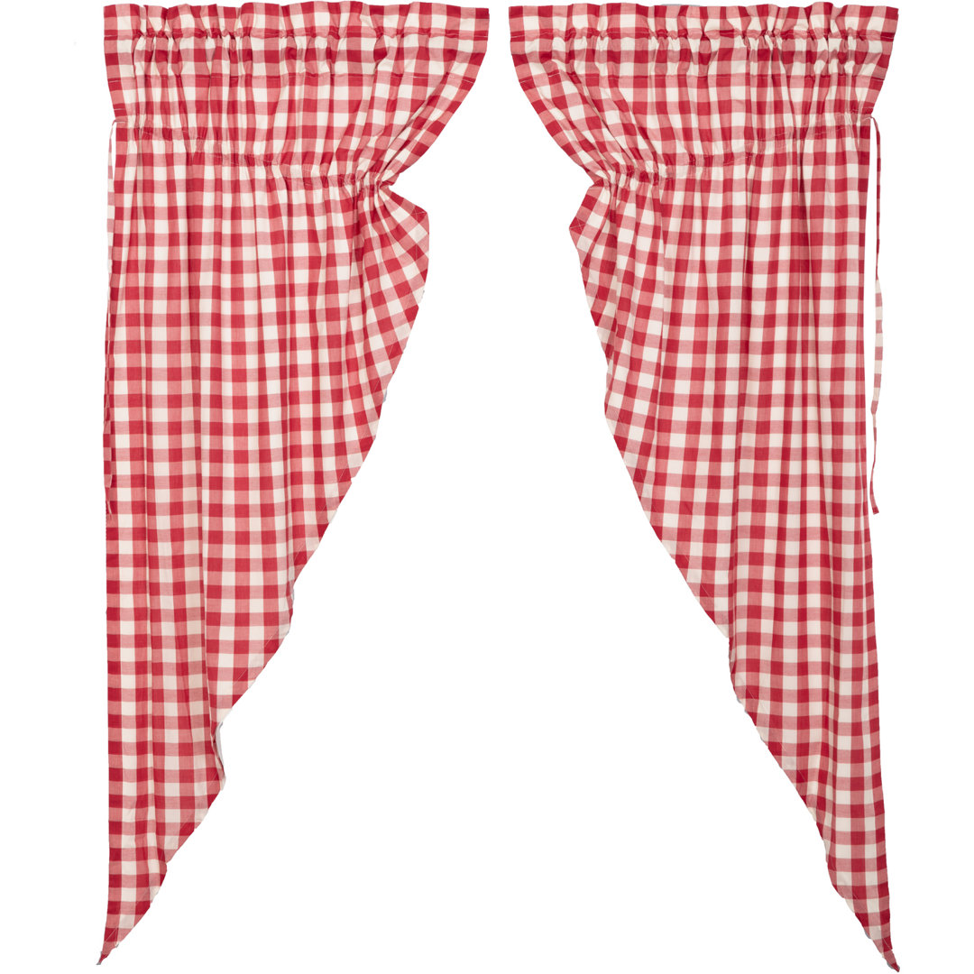 Annie Buffalo Check 100% Cotton Checkered Room Darkening Rod Pocket Curtain Panels (Set of 2) VHC Brands Curtain 