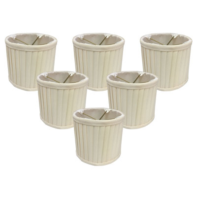 4.25'' H Silk Drum Candelabra Shade