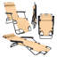 Byan 178 cm Long Sun Lounger with Cushions Patio Chaise Lounge-484634320