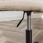 Chaise de bureau avec rembourrage en polyester, pivotant, hauteur réglable, roulettes-1989784177