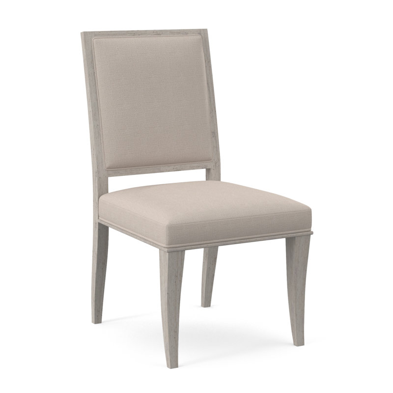 Chaise d'appoint en tissu Princeton, Bisque, Neige Polly