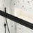 Bathtub Bypass Shower Door, Matte Black, 56"-60"x58", 1/4" Tempered Glass, Collision Frame, Leak, Bathroom Fixture Stainless Steel Handle, Easy Clean Treatment,