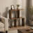 Side Table – S-Shaped – 3-Tier – Narrow – with Storage Shelves – Modern
