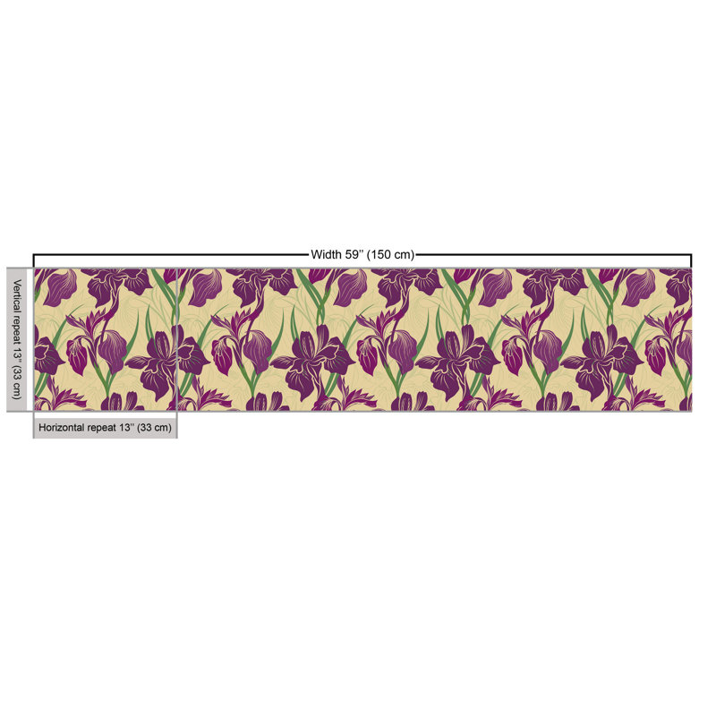Chelseaanne Iris Flower Multi-Purpose Fabric