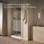 Composé de 78 po H Porte de douche coulissante avec verre de 3/8 po d'épaisseur-88710079