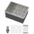 Drop In Utility Sink 16 Gauge Laundry Sink with Bottom Grid-123843445-123843446