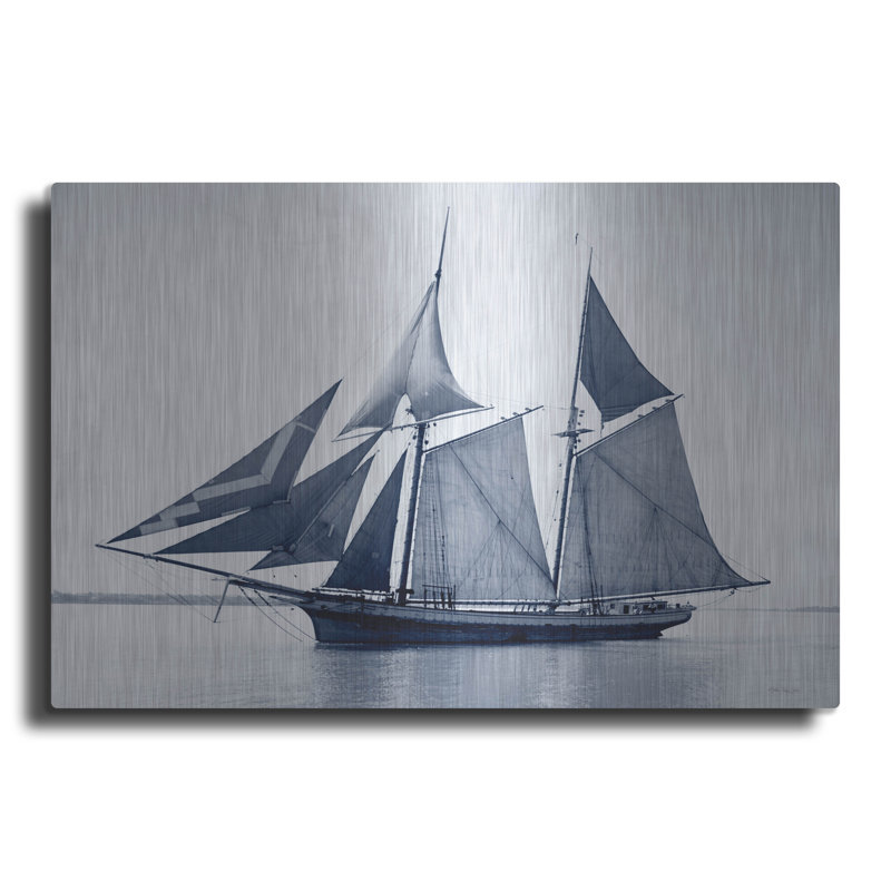 "Indigo Yacht 3" par Stellar Design Studio, H 16 po x l 24 po