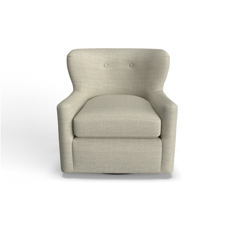 Fauteuil oscillant pivotant Bendigo, Tissage performance beige