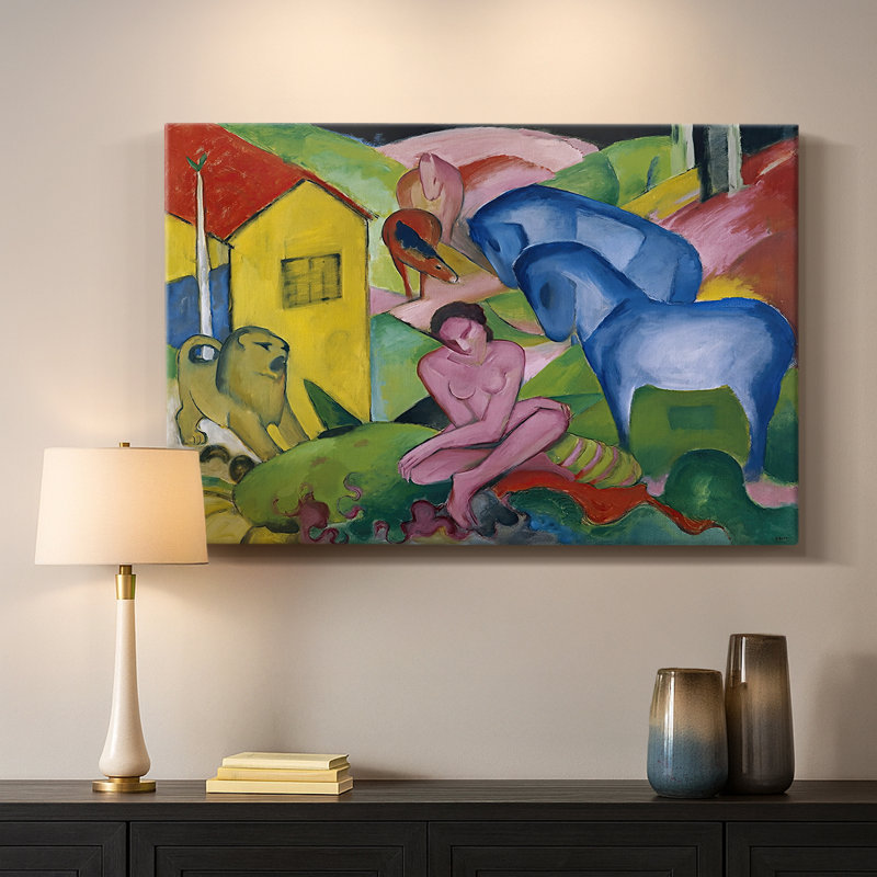 The Dream - Franz Marc - Toile tendue avec châssis - 1912, 24 po x 36 po