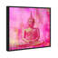Bouddha rose - impression sur toile tendue-66812715-14378427