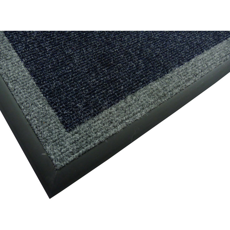 Tapis d'extérieur antidérapant Asai, Taupe, Paillasson à bordure, l 24 po x L 36 po