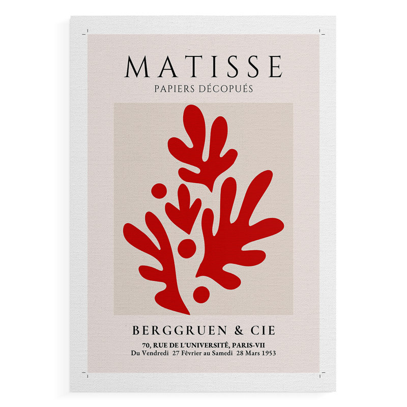 Matisse CLXIX, reproduction encadrée - reproduction de toile seulement - NON-CADRE, H 18 po x l 12 po