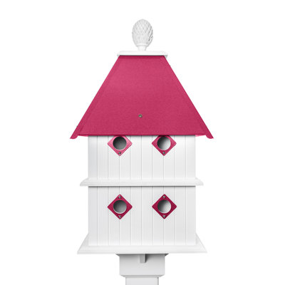 Doerun 31.25'' H x 15.25'' W x 15.25'' D Post Water Resistant Birdhouse