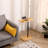 Height Adjustable C-Shaped End Table With Slots 2 Tier Sofa Side Table(Rectangle + Rectangle)