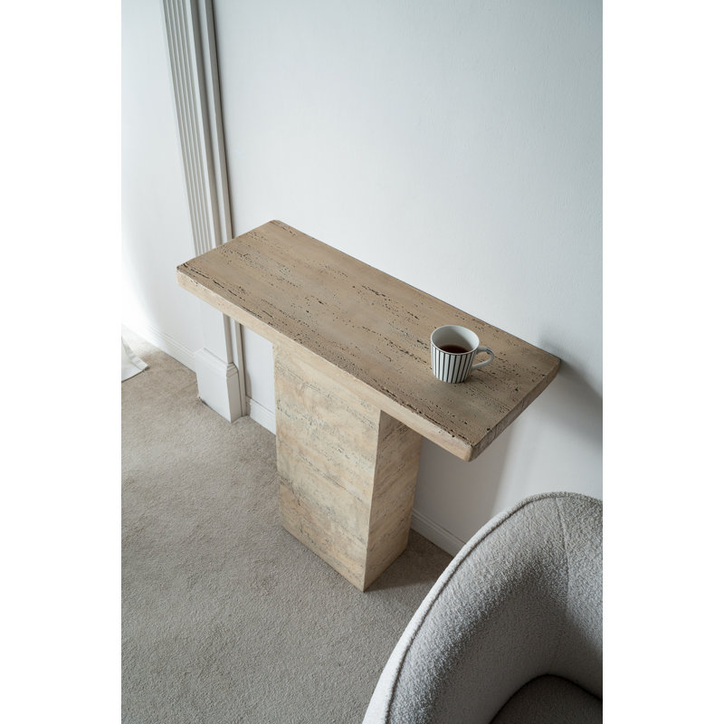 Mario Stone Top Single Coffee Table, Black