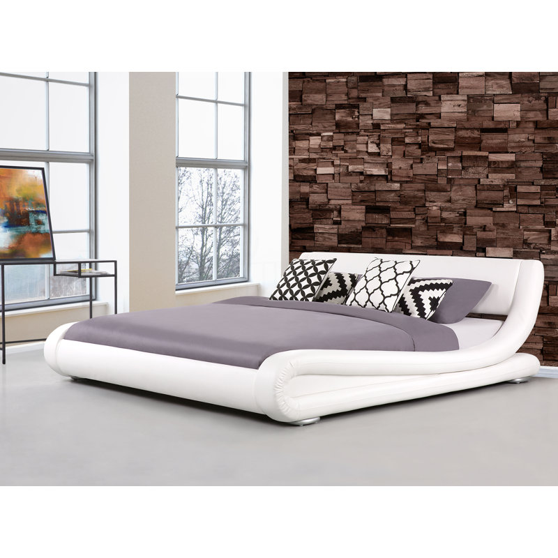 Avignon Upholstered Bed, White, Super King (6')
