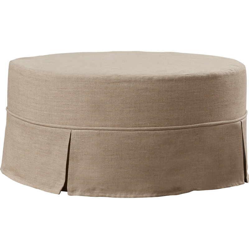 Repose-pieds 36 po 100% lin de couleur unie