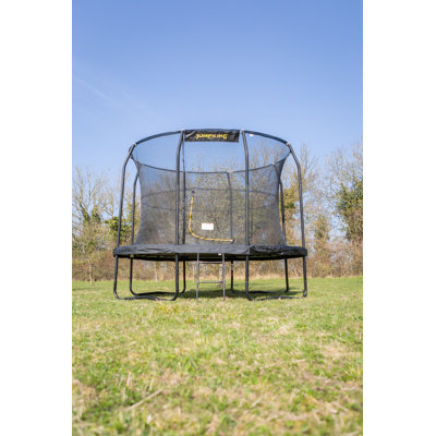 7ft x 10ft Oval JumpKing JumpPod Trampoline with Safety Enclosure