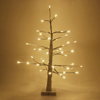 1.48' H Lighted Artificial Cedar Christmas Tree