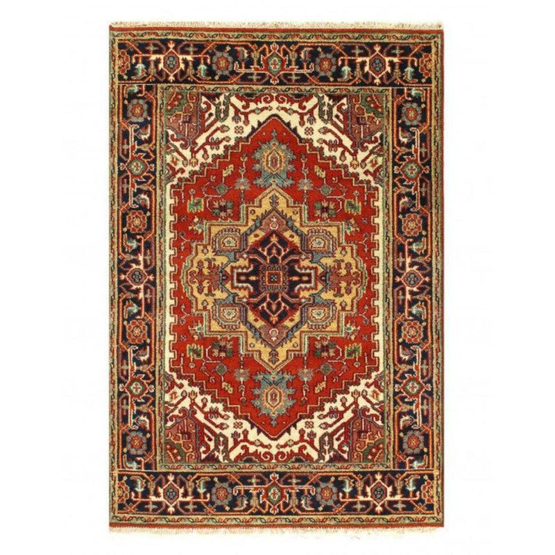 Faize Oriental Area Rug in Rust