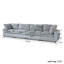 Canapé modulaire rembourré à accoudoirs larges-258382714-260358680-260358682